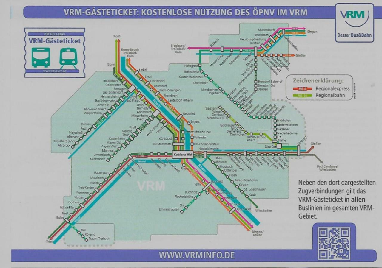 Apartmán Haus Der Rosen Boppard Exteriér fotografie